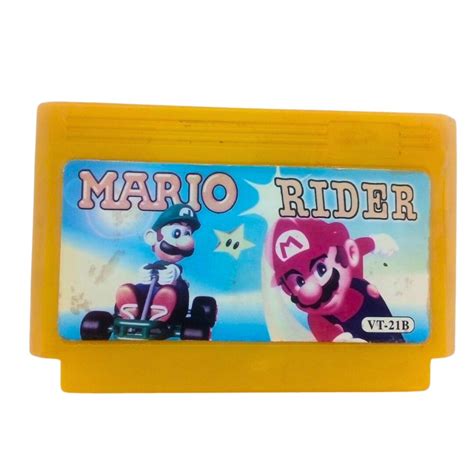 Vintage Dendy Console 8 Bit Cartridge Game Collection Super Mario Rider ...