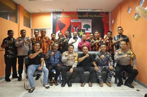 Cooling System Kapolres Andi Yul Sambangi Pemuda Pancasila Meranti