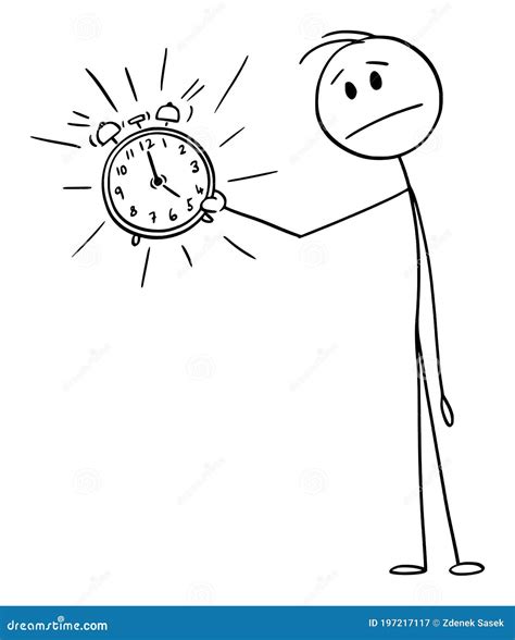 Vector Cartoon Illustration of Frustrated Unhappy Man or Businessman