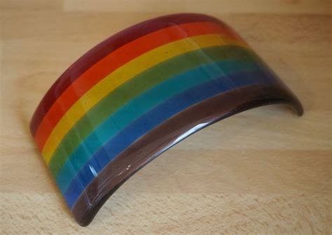 Fused Glass Rainbow Bridge Small 15cm X 75cm Etsy Uk Fused Glass Rainbow Bridge Glass