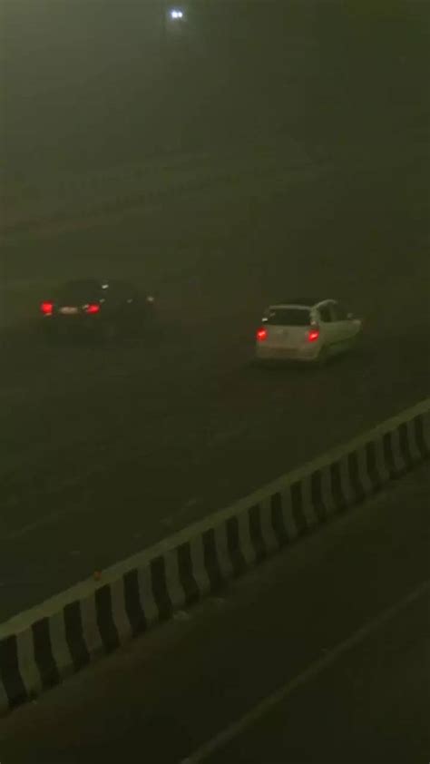 Noida Weather Today 1 Dead 15 Injured In Fog Related Road Accident On