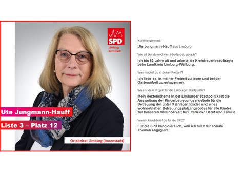 Unsere Kandidat Innen F R Den Ortsbeirat Kernstadt Spd Limburg