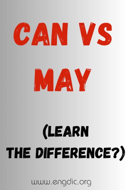 Can Vs May What S The Difference EngDic