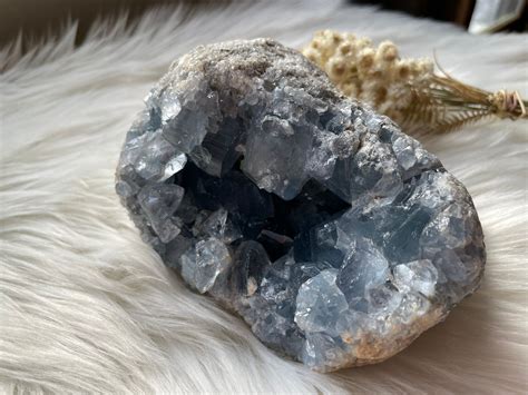 Home Living Home D Cor Rocks Geodes Xl Celestite Cluster Madagascar