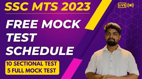 SSC MTS 2023 Free Mock Test Schedule Target 130 15 Sectional