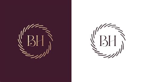 Premium Vector Bh Logo Design Vector Image