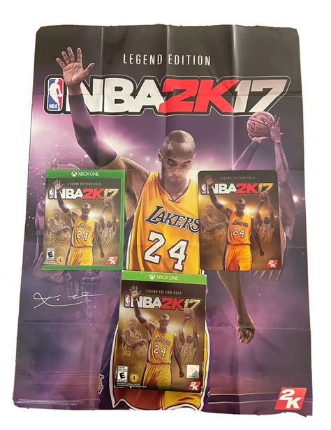 Nba2k17 Kobe Bryant Hologram Magnet Legend Edition Gold 50 Off