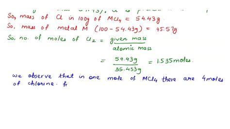 Solved Compound With The Formula Mcl The Compound Contains Ci