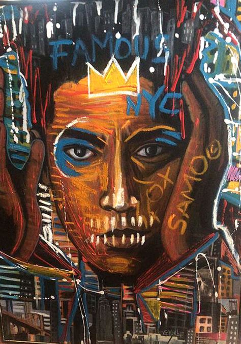 Gregory Vorbe Painting "Basquiat" - Haitian Art Gallery at ...