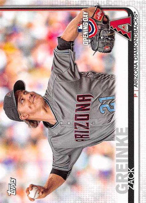 2019 Topps Opening Day 12 Zack Greinke Diamondbacks NM MT EBay