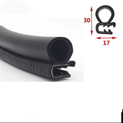 Waterproof U Shaped Rubber EPDM Auto Composite Sealing Strip Profile