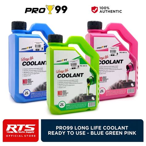 Pro Ready To Use Long Life Coolant Green Pink Blue Shopee Philippines