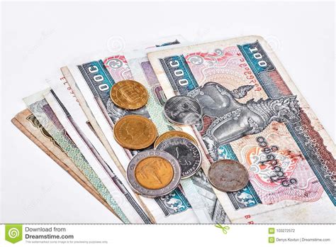 Myanmar Burma Kyats and Coins. Stock Photo - Image of commercial, burma ...