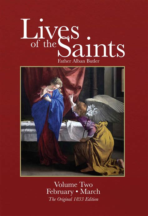 Biographies And Lives Of The Saints Februarymarch Butlers Original