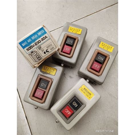 Jual Power Push Button Switch BS 230B Make Anda Break Switch Shopee