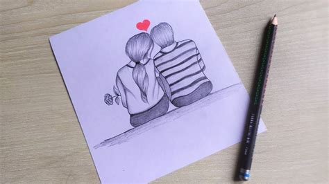 Beginner Cute Couple Drawings Easy - See more ideas about couple drawings, cute couple drawings ...