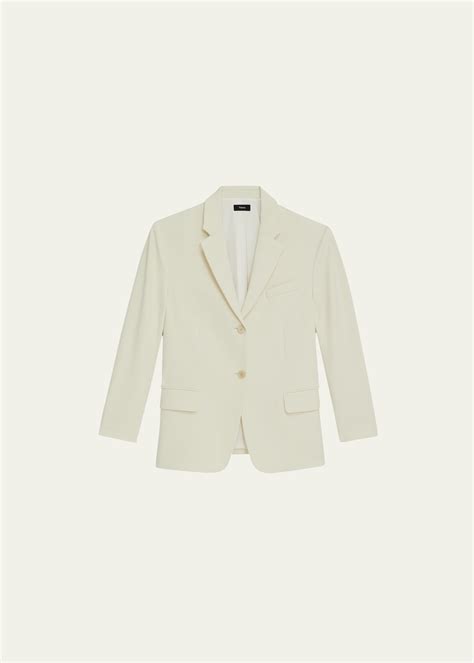 Theory Boxy Oversized Blazer Jacket Bergdorf Goodman