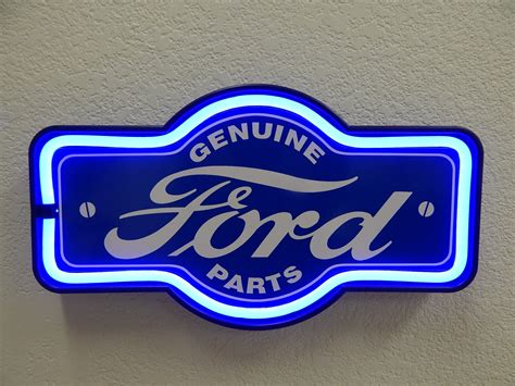 Ford Genuine Parts Led Lit Neon Sign Etsy