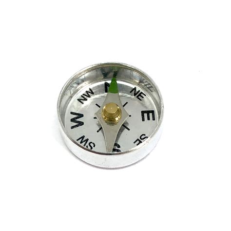 Silver Compass Jewelry Compass Steampunk Compass Aluminum Compass 15mm Movable Compass