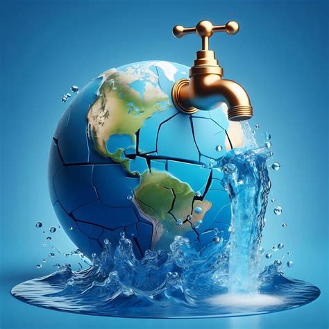 Premium Photo World Water Day Concept Every Drop Matters Saving Water