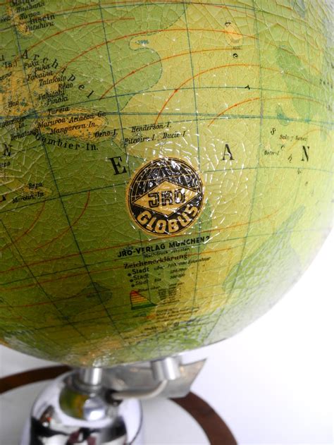 Beautiful Midcentury Modern Glass Illuminated Globe From Jro Globus For