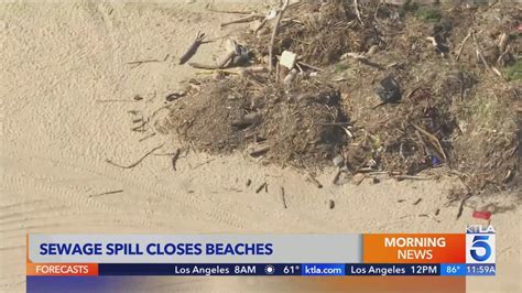 Gallon Sewage Spill Closes Long Beach Coastal Beaches Youtube