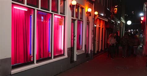 Amsterdam Red Light District Map Directions Shows Bars Adres