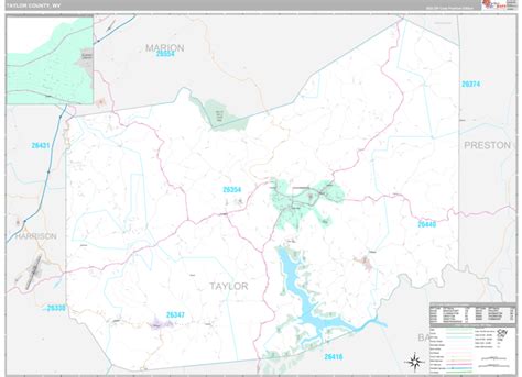 Maps Of Taylor County West Virginia