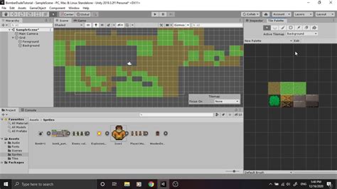 Tutorial Bomber Dude Tilemap Basics Creating Level Youtube