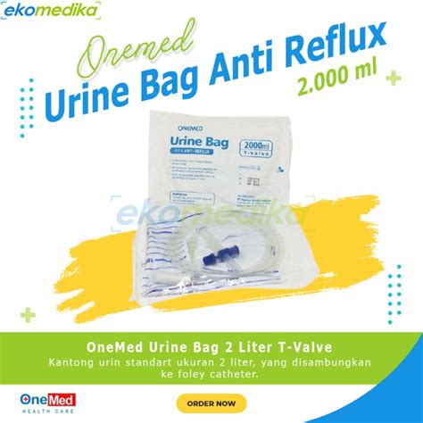 Jual Urine Bag Onemed Liter T Valve Onemed Urine Bag With Anti