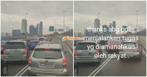 Pemandu Lori Sengaja Bunyikan Hon Kasi Ajar 2 Kereta Singapura Guna