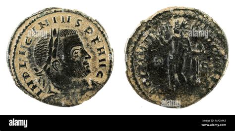 Ancient Roman copper coin of Emperor Licinius I Stock Photo - Alamy