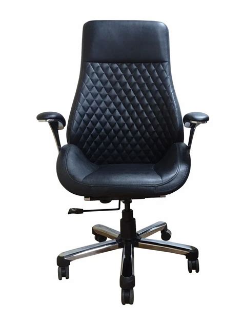 Leather High Back Director Chairman Chair Fixed Arm Brown At Rs