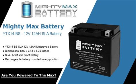 Mighty Max Battery Ytx Bs Battery Replacement For Mercedes Backup