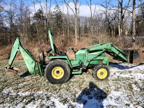 John Deere 955 Loader Tractor With Backhoe Live And Online Auctions