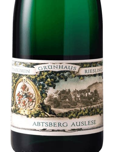 Maximin Grünhaus Maximin Grünhäuser Abtsberg Riesling Auslese Vivino