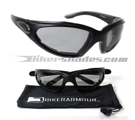 Biker Motorcycle Glasses Yellow Clear Night Riding Foam Padded Safety Men Large Ebay