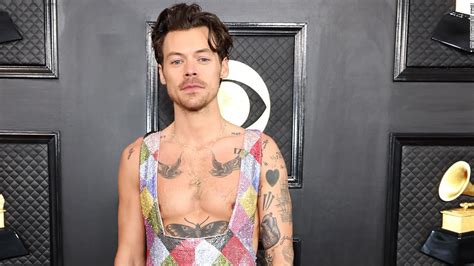 Harry Styles' Grammy fashion: Rainbow jumpsuit divides social media ...