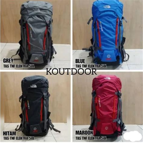 Tas Gunung Carrier The North Face Elektra 50L BUKAN Eiger Consina Rei