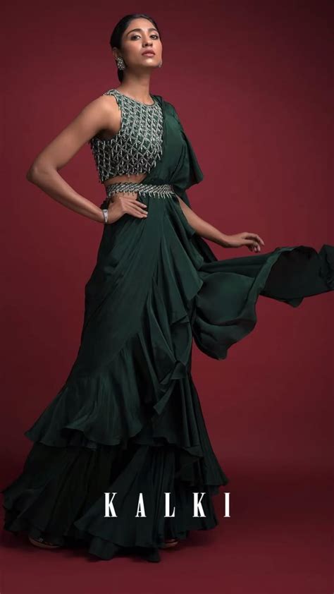 Beautiful attire kalki fashion | Saree look, Indian bridesmaids outfits ...