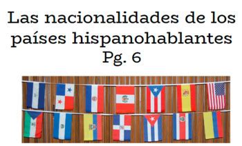 Las nacionalidades de los países hispanohablantes by Profesora Pimentel