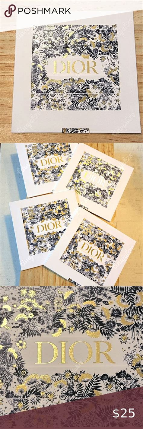 Dior Holiday Christmas Card Decor Qty Of 4 Christmas Cards