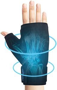 NEWGO Wrist Ice Pack Gel Hand Ice Glove Ice Wrap For Thumb Hot Cold Therapy Adjustable Strap