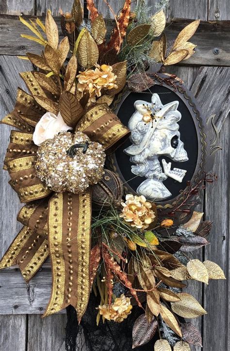 Skeleton Wreath Best Halloween Wreaths Popsugar Home Photo 20