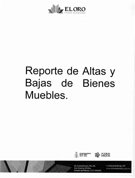 PDF Reporte De Altas Y Bajas De Bienes Muebles DOKUMEN TIPS