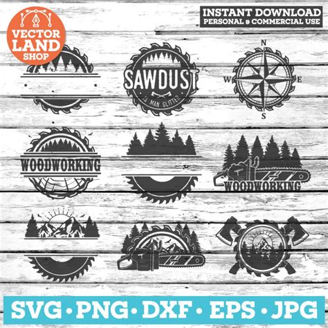 BUNDLE Saw Blade SVG, Woodworking Logo, Woodworking Svg, Woodwork Svg, Logging Svg, Wood Working ...