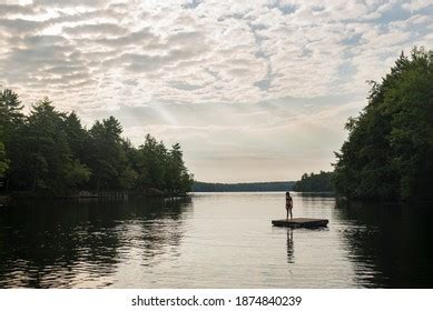 Woman Bikini Standing Alone On Floating Stock Photo Shutterstock