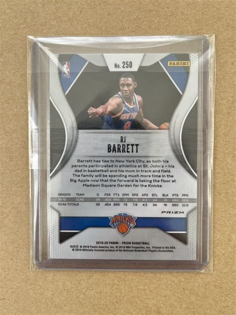 活躍中 レア 2019 20 panini prizm silver RC RJ Barrett パニーニ プリズム シルバー バレット