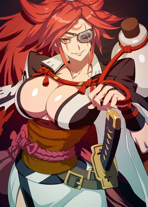 Rule 34 1girls Baiken Big Breasts Breasts Busty Cleavage Eye Patch