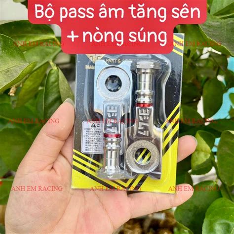 Pát tăng sên Inox 304 VÀ 2 ốc Nòng tăng Inox 304 gắn cho xe Wave Dream